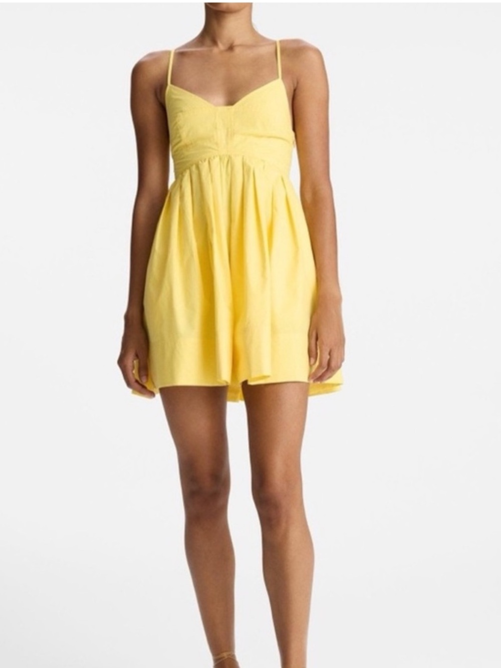 Like New A.L.C. Yellow Mini Dress Size 4